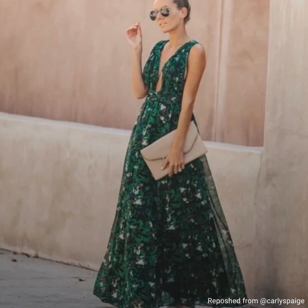 Green Floral Dress